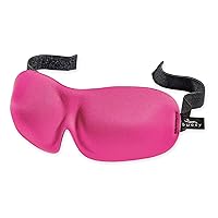 Bucky 40 Blinks No Pressure Solid Eye Mask for Sleep & Travel, Hot Pink, One Size