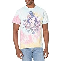 Disney Princess Floral Mulan Young Men's Short Sleeve Tee Shirt