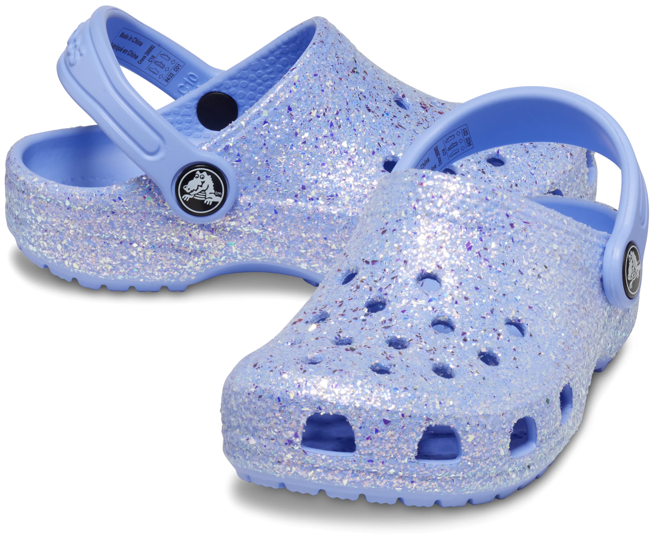 Crocs unisex-child Classic Glitter Clogs