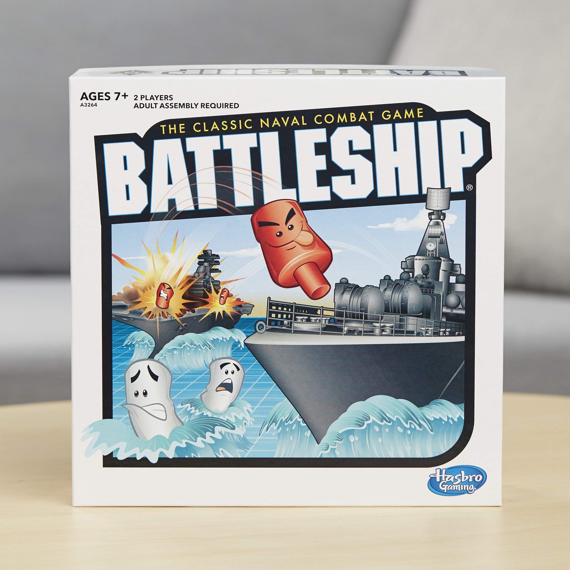 BATTLESHIP Hasbro Gaming: Battleship Classic Board Game Strategy Game Ages 7 and Up For 2 Players
