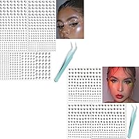 Face Gems Lip Stud, Eyebrow Stud, Rhinestone Sticker Hair Body Rhinestones Gems Crystals Pearls for Face Eyes Makeup Body, Crafts