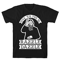 LookHUMAN Give 'Em The Ol Razzle Dazzle Rasputin Large Black Men's Cotton Tee