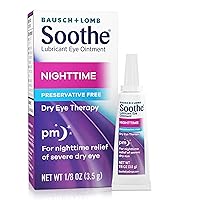 Nighttime Eye Ointment by Bausch & Lomb, Lubricant Relief for Dry Eyes, 3.5 g