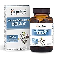 Ashwagandha+ Relax, with GABA, Holy Basil & Chamomile for Reset, Relaxation & Stress Relief, Vegan, Gluten Free, 540 mg, 60 Vegetarian Capsules, 1 Month Supply