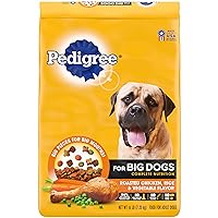 Pedigree for Big Dogs Adult Complete Nutrition Large Breed Dry Dog Food Roasted Chicken, Rice & Vegetable Flavor Dog Kibble, 16 lb. Bag