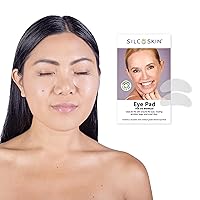 SilcSkin Silicone Eye Pads for Fine Lines, Crepey Skin, and Puffiness - Reusable Overnight Face Pads - 1 set of Pads