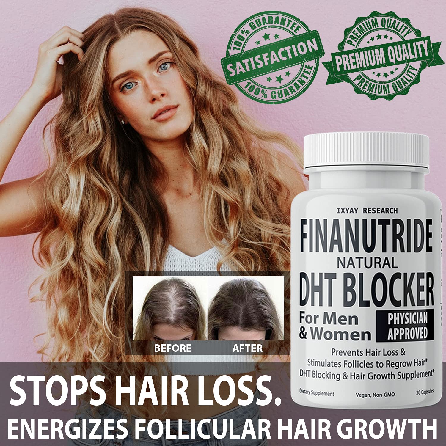 Mua Finanutride Natural DHT Blocker & Hair Growth Capsules to Prevent Hair  Loss, Stimulate Hair Follicles, Stop Hair Loss, Regrow Hair. Proprietary  Anti-Hair Loss, Hair Regrowth Treatment & Vitamin Pills trên Amazon