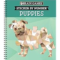 Brain Games - Sticker by Number: Puppies Brain Games - Sticker by Number: Puppies Spiral-bound