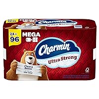 Ultra Strong Toilet Paper 24 Mega Rolls, 242 Sheets Per Roll