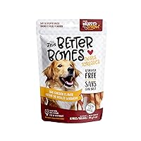 Better Bones Dog Treats, Rawhide Free Healthy Dog Treats, BBQ Chicken Twists 10 Count