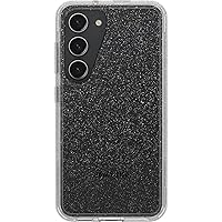OtterBox Galaxy S23 Symmetry Series Case - STARDUST (Clear/Glitter), ultra-sleek, wireless charging compatible, raised edges protect camera & screen