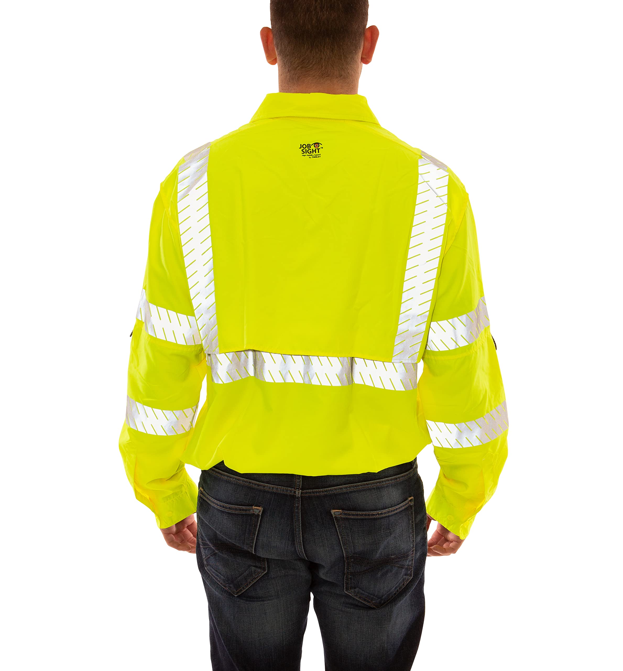 Tingley Job Sight S76522 High Visibility Class 3 Sportsman Shirt, Extra-Large, Fluorescent Yellow-Green