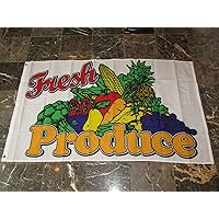 AES 3x5 Fresh Produce Advertising Fruit Vegetables Flag 3'x5' Banner Brass Grommets