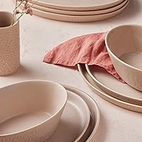 KATACHI Stoneware 32-Piece Dinnerware Set, Nude