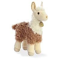 Aurora® Adorable Miyoni® 2 Tone Llama Stuffed Animal - Lifelike Detail - Cherished Companionship - Brown 12 Inches