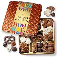 Birthday Food Gift Basket, Happy Birthday Chocolate, Birthday Gift Box, Food Birthday Gifts for Women and Men, Birthday Treats, Prime Snack Gift Arrangements, Bonnie and Pop