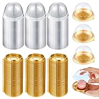 200 Pack Mini Bundt Cake Containers, Clear Plastic Mini Cake Boxes with Dome Lids Mini Cupcake Boxes, Dome Muffin Single Container for Cookies Cheesecake Mooncake Desserts