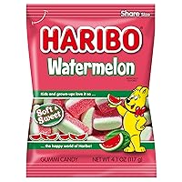HARIBO Gummi Candy, Watermelon, 4.1 oz. Bag (Pack of 12)