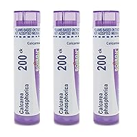 Boiron Calcarea Phosphorica 200Ck Homeopathic Medicine for Growing Bone Pain - Pack of 3 (240 Pellets)
