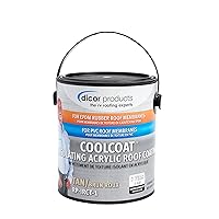 Dicor RP-IRCT-1 CoolCoat Insulating EPDM Roof Coating - Tan, 1 Gallon Can