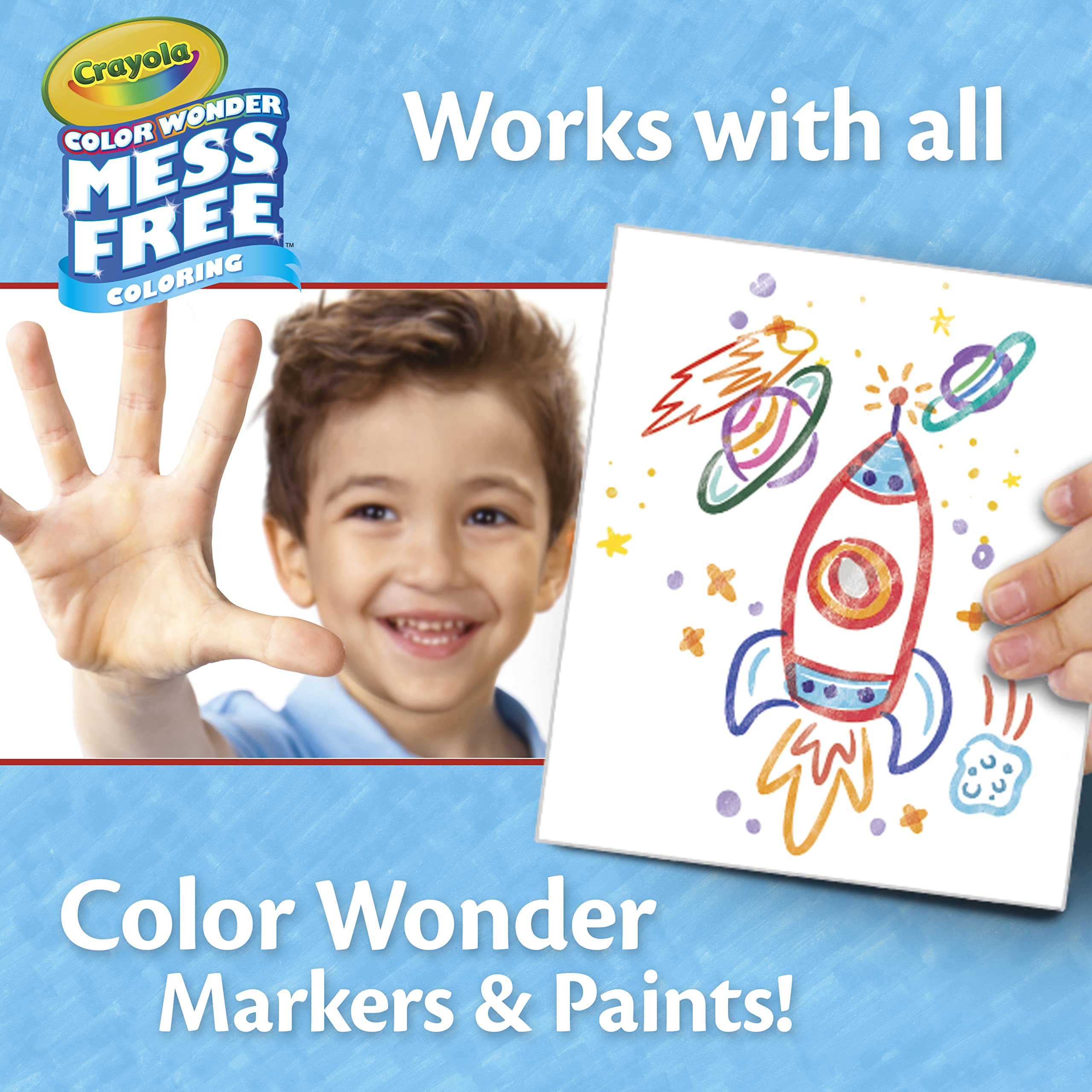 Crayola Color Wonder Mess Free Coloring, Blank Coloring Pages, 50 Count, Printable Page Refill Set