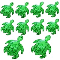 Inflatable Turtle 10Pcs Light Up Realistic Turtle Balloon PVC Inflatable Animals with Elastic String 6.7x7.9x3.7in Squeaky Blow Up Animals Blow Up Animals Blow Up Balloons Turtle Toys