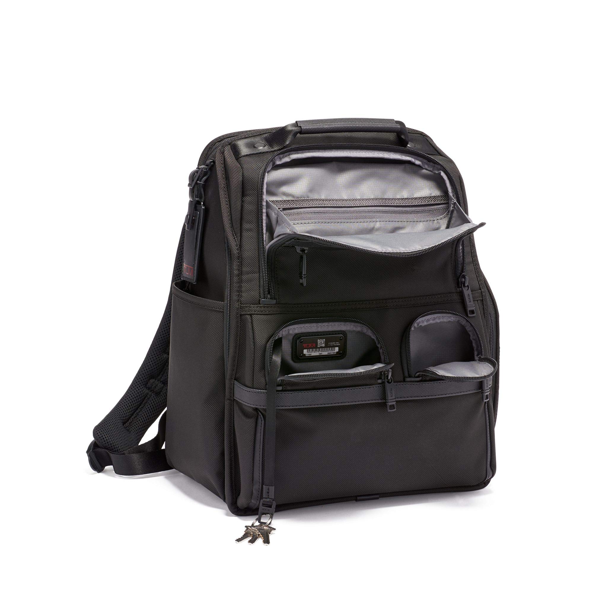 TUMI Alpha 3 Compact Laptop Brief Pack - For Commuters and Business Travelers - 15-Inch Computer Backpack for Men and Women - Black
