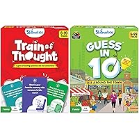 Skillmatics Train of Thought & Guess in 10 All Around The Town Bundle, Games for Kids, Teens & Adults