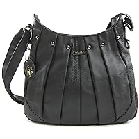 On Trend Ladies Leather Handbag Bag Latest Style - Black, Brown, Tan or Red