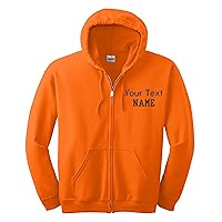 INK STITCH Unisex 18600 Custom Stitching Design Your Own Hoodie Zip up Jackets - Multicolors