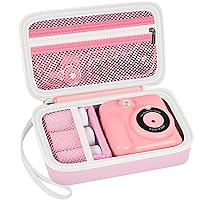 Case Compatible with ESOXOFFORE for Dylanto for Anchioo for WEEFUN for GKTZ for Amzelas for Mafiti Instant Print Camera for Kids, Film Camera Storage Holder Organizer bag (Box Only)- Pink