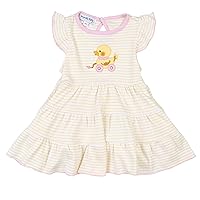 Baby Girl Duckie Pulltoy Pink Ruffle Flutters Dress Set