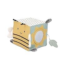 MON AMI Bee Activity Cube for Toddlers – 5x5”, Montessori Toys for Babies & Toddlers 6+ Months, Sensory Interactive Learning Toys