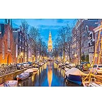 Jigsaw Puzzles for Adults Jigsaw Puzzles Set for Adult Canal in Amsterdam, Netherlands Precision Cut Jigsaw Puzzle 500-8000 Pieces for Adults Friends Exquisite Pattern Puzzle Sets for Family Kids for