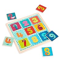 B. toys- Count n’ Doodle- Magnetic Number Puzzle – Wooden Puzzle – Chalkboard Side – 2-in-1 Puzzle & Drawing Board- 2 Years +