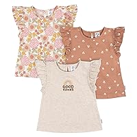 Baby-Girls Toddler 3-Pack Short Sleeve Tees