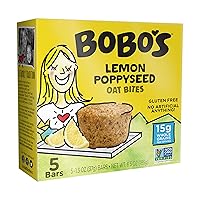Bobo's Oat Bites, Lemon Poppyseed, 1.3 Ounce (5 Count Box)