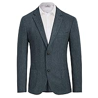 Herringbone Tweed Blazer British Wool Blend Sport Coat Jacket