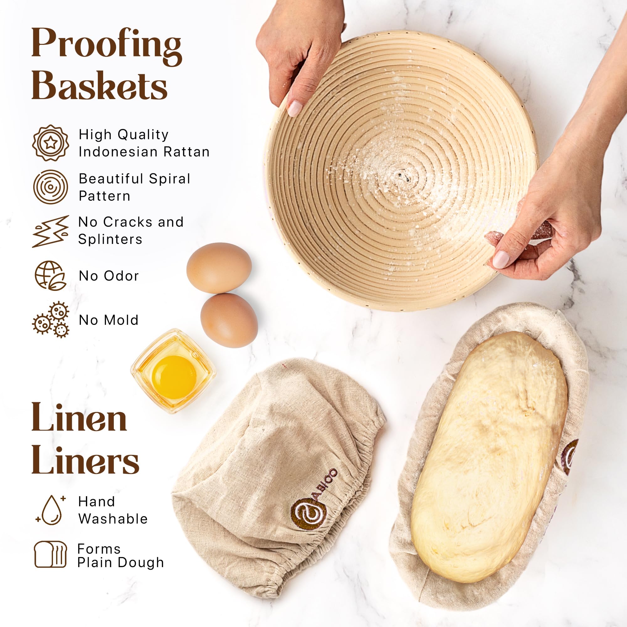 Sourdough Bread Baking Supplies - Bread Making Kit Includes 10