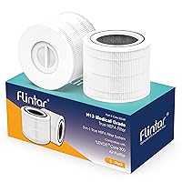 Flintar Core 300 True HEPA Replacement Filters, Compatible with Core 300, Core 300S VortexAir Air Purifier, Made in Taiwan, Core 300-RF, 2-Pack