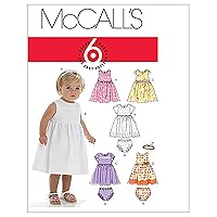 McCall's Patterns M6015 Infants' Lined Dresses, Panties and Headband