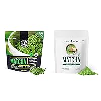 Jade Leaf Matcha Culinary + Ceremonial Matcha Bundle - Organic Matcha Green Tea Powder Culinary Pouch (30g) and Ceremonial Pouch (30g)