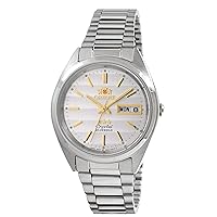Orient TriStar Mens Classical Automatic Textured Silver Dial Watch AB00007W