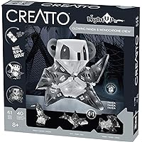Thames & Kosmos Creatto Glowing Panda & Monochrome Crew Light-Up 3D Puzzle Kit | Includes Creatto Puzzle Pieces to Make Your Own Illuminated Craft Creations | DIY Activity Kit & LED Lights
