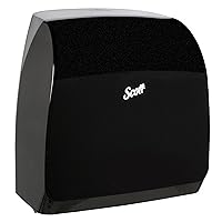 Scott® Slimroll Manual Towel Dispensers (47092), Black, for Orange Core Scott® Slimroll Towels, 12.65
