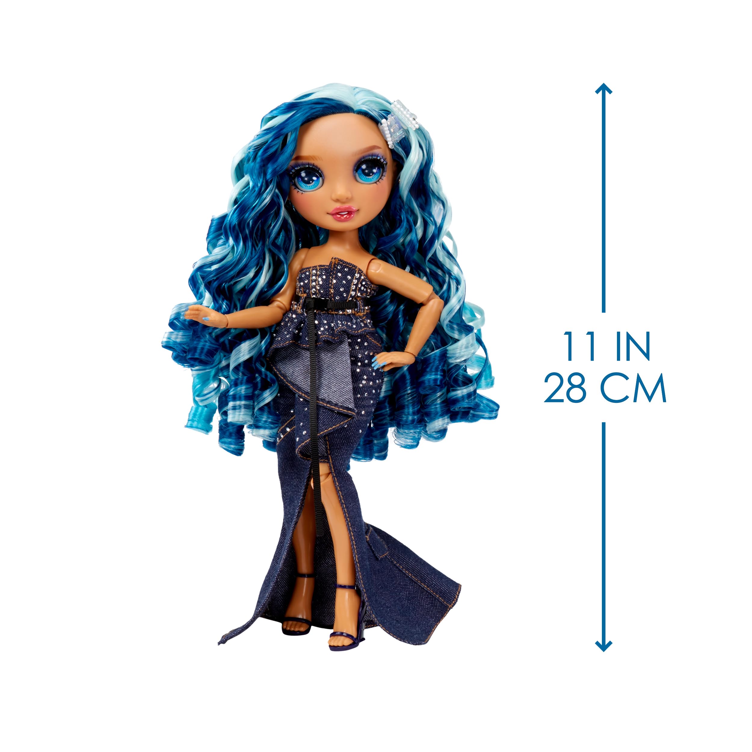 Rainbow High Fantastic Fashion Skyler Bradshaw - Blue 11” Fashion Doll and Playset with 2 Complete Doll Outfits, and Fashion Play Accessories, Great Gift for Kids 4-12 Years Old
