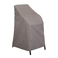 Modern Leisure Garrison Stackable/High Back Bar Chair Cover - Weather-Resistant Fabric - Outdoor Furniture Protection Perfect for Patio, Deck, and Porch - 27