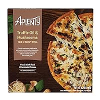 Amazon Brand, Aplenty, Truffle Oil & Mushrooms Thin and Crispy Pizza, 14.7 Oz (Frozen)