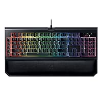 Razer BlackWidow Chroma V2 - RGB Mechanical Gaming Keyboard - Ergonomic Wrist Rest - Tactile & Silent Razer Orange Switches (Certified Refurbished)