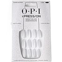 xPRESS/ON Press On Nails, Up to 14 Days of Gel-Like Salon Manicure, Vegan, Sustainable Packaging, With Nail Glue, Long White Velvet Almond Shape Nails, Glass Slipper